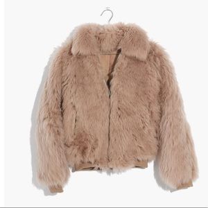 Madewell Mongolian shearling bomber